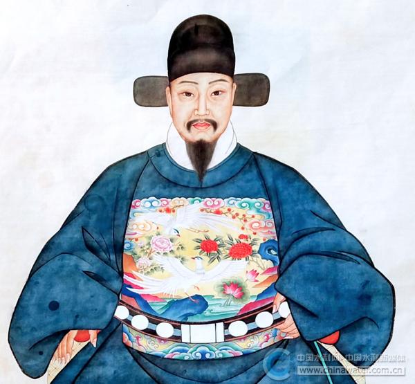 河北獻縣耿橘紀念館內(nèi)的耿橘畫像